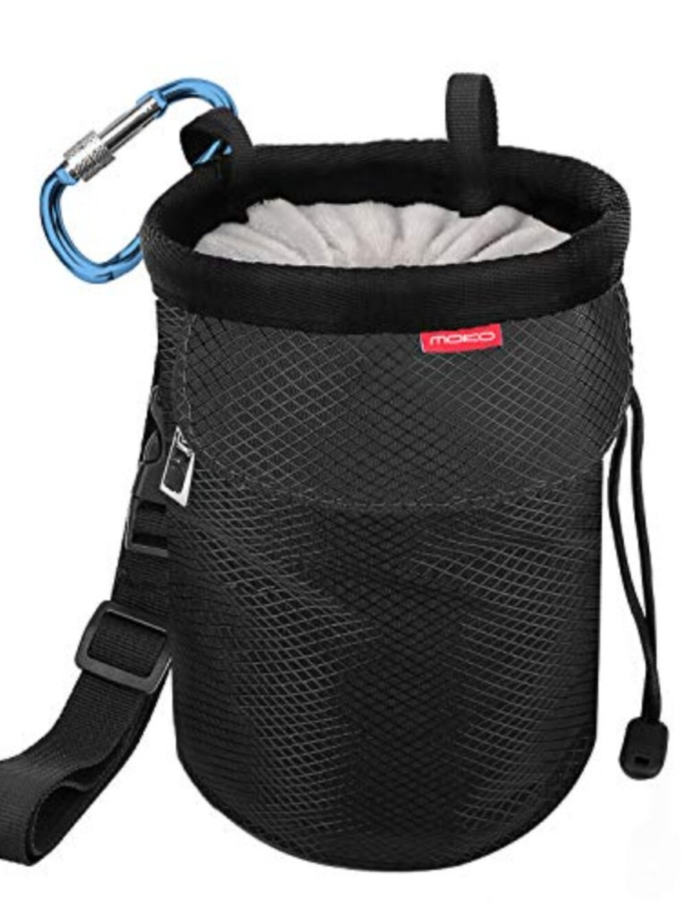 Nylon Rock Climbing Chalk Bag Drawstring Bouldering Bucket Adjustable Belt
